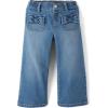 imageThe Childrens Place Baby Girls and Toddler Wide Leg JeansValley Wash