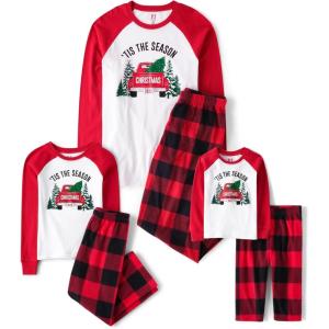 imageThe Childrens Place Baby Family Matching Holiday Pajama Sets FleeceChristmas Truck