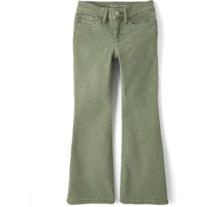 imageThe Childrens Place Girls Flare JeansOlive Tinge High Rise