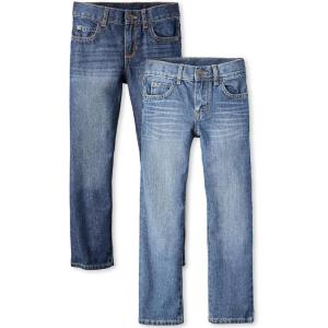 imageThe Childrens Place Straight Leg JeansCarbon BlueDark Jupiter 2pack