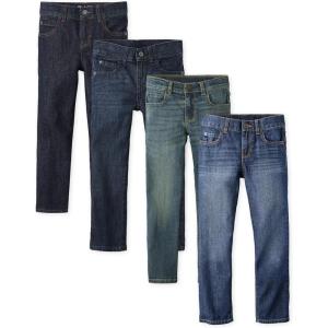 imageThe Childrens Place Straight Leg JeansDark Wash 4pack