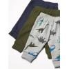 imageAnd Toddler Boy Active Striped Fleece Jogger Pants 2packTidalOliveAllover Dino