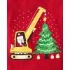imageThe Childrens Place Baby Boys and Toddler All HolidaysBirthdays Long Sleeve Graphic TShirts2 PackSanta ConstructionHoliday Train
