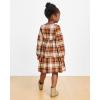 imageThe Childrens Place Baby Girls Plaid Flannel Woven Tiered DressHay Stack Plaid