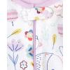 imageThe Childrens Place Baby Girls and Toddler 100 Cotton Long Sleeve Zip Front One Piece Footed PajamasSleep ampamp PlayWhite Woodland Critters