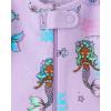 imageThe Childrens Place Baby Girls and Toddler Snug Fit 100 Cotton Short Sleeve ZipFront One Piece Footless PajamaLavender Mermaids