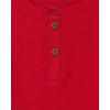 imageThe Childrens Place Baby Toddler Boys Long Sleeve Thermal Henley TopClassic Red