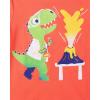 imageThe Childrens Place Baby Toddler Boys Short Sleeve Graphic TShirt Cabana CoralCLOUDLESSLollipop Lime