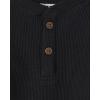 imageThe Childrens Place Boys and Toddler Long Sleeve Thermal Henley ShirtBlack