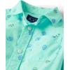 imageThe Childrens Place Boys and Toddler Poplin Short Sleeve Button Down ShirtEaster Egg Mint
