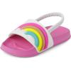 imageThe Childrens Place Girls and Toddler Everyday Slide Sandals with BackstrapRainbow Wave