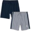 imageThe Childrens Place Baby Boys Athletic and Everyday ShortsNavyGray 2pack