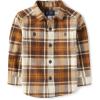 imageThe Childrens Place Baby Boys and Toddler Long Sleeve Plaid Flannel Button Up ShirtHaystack Plaid