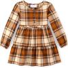 imageThe Childrens Place Baby Girls Plaid Flannel Woven Tiered DressHay Stack Plaid