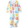 imageThe Childrens Place Baby Girls and Toddler 100 Cotton Long Sleeve Zip Front One Piece Footed PajamasSleep ampamp PlayLove