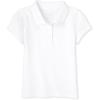 imageThe Childrens Place Baby Girls and Toddler Short Sleeve Pique PoloWhite