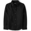 imageThe Childrens Place Boys Long Sleeve Oxford Button Down ShirtBlack
