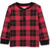 imageThe Childrens Place Boys and Toddler Long Sleeve Thermal Henley ShirtRuby