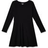 imageThe Childrens Place Girls and Toddler Solid Long Sleeve Skater DressBlack Single
