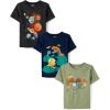 imageThe Childrens PlaceBaby Boysand Toddler Assorted Everyday Short Sleeve Graphic TShirtsmultipacksPlanetsDinoSmores 3Pack18 Months24 Months