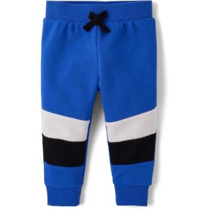 imageThe Childrens Place Baby Boy and Toddler Fleece Jogger PantsCool Cobalt