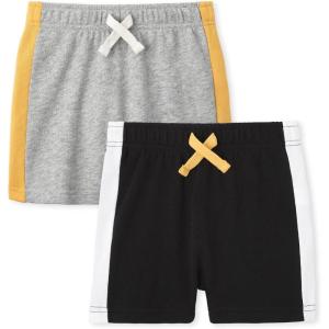 imageThe Childrens Place Baby Boys Athletic and Everyday ShortsH Grey Black 2pack