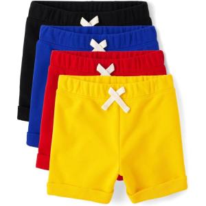 imageThe Childrens Place Baby Boys Athletic and Everyday ShortsMulticolor 4pack
