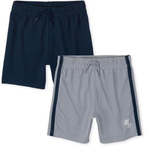imageThe Childrens Place Baby Boys Athletic and Everyday ShortsNavyGray 2pack