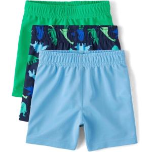 imageThe Childrens Place Baby Boys and Toddler Athletic Basketball ShortsAtomic Blue 3pack