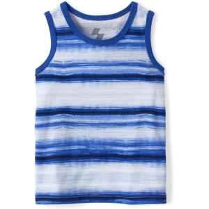 imageThe Childrens Place Baby Toddler Boys Sleeveless Tank TopBlue Stripe Multi