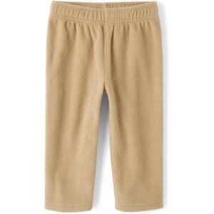 imageThe Childrens Place Baby Toddler Boys Warm Fleece Pull on PantsSierra Tan