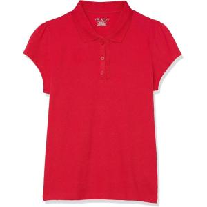 imageThe Childrens Place Girls Uniform Pique PoloRuby