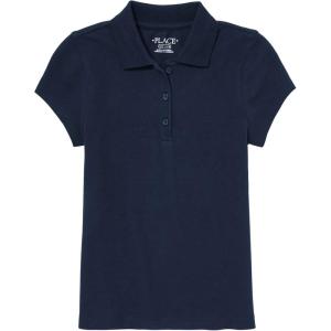imageThe Childrens Place Girls Uniform Pique PoloTidal