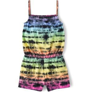 imageThe Childrens Place babygirls And Toddler Casual Sleeveless Shorts RomperBlack Multicolor
