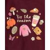 imageThe Childrens Place Baby Girls and Toddler All HolidaysBirthdays Long Sleeve Graphic TShirts2 PackTis the Season Happy Fall