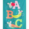 imageThe Childrens Place Baby Girls and Toddler UnicornsButterfliesTrends Long Sleeve Graphic TShirts4 PackAbcColor WheelFlower123 3pack