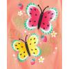 imageThe Childrens Place Baby Girls and Toddler UnicornsButterfliesTrends Short Sleeve Graphic TShirts4 PackDinoFun SunButterflySea Creature