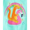 imageThe Childrens Place Baby Girls and Toddler UnicornsButterfliesTrends Short Sleeve Graphic TShirts4 PackDinoFun SunButterflySea Creature