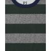 imageThe Childrens Place Boys 100 Cotton Long Sleeve Top and Pants2 Piece Pajama SetRaglanStripe 2pack