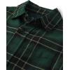 imageThe Childrens Place Boys Long Sleeve Button Down ShirtsGreen Pine Plaid