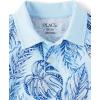 imageThe Childrens Place Boys Uniform Short Sleeve Pique PoloClear Sky