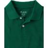 imageThe Childrens Place Boys Uniform Short Sleeve Pique PoloSpruce Shade