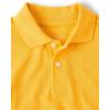 imageThe Childrens Place Boys Uniform Short Sleeve Pique PoloYellow Single