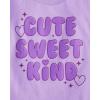 imageThe Childrens Place Girls and Toddler Assorted Everyday Long Sleeve Graphic TShirtsmultipacksCuteBowsSweet Kind 3pack