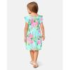 imageThe Childrens Place and Toddler Short Sleeve Casual DressesGreen Floral Babydoll