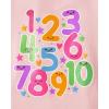 imageThe Childrens PlaceAnd Toddler Girls Short Sleeve Graphic Tshirt 3packBabyGirlsAlaphabetNumbersOver the Rainbow5T