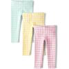 imageThe Childrens Place Baby Girls and Toddler Leggings 3PackPrinted Gingham 3pack