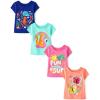 imageThe Childrens Place Baby Girls and Toddler UnicornsButterfliesTrends Short Sleeve Graphic TShirts4 PackDinoFun SunButterflySea Creature