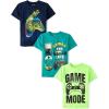imageThe Childrens Place Boys Gamer Short Sleeve Graphic TShirtsmultipacksGamer LifeGame ModeController 3pack