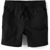 imageThe Childrens Place Boys Quick Dry Pull on Jogger Shorts 55quotBlack